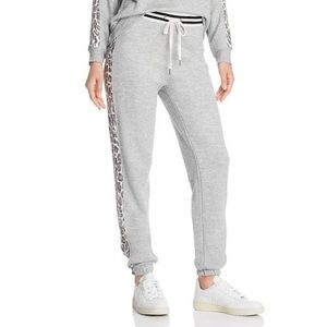 Splendid Grey Sweatpants with Cheetah Stripe Size S